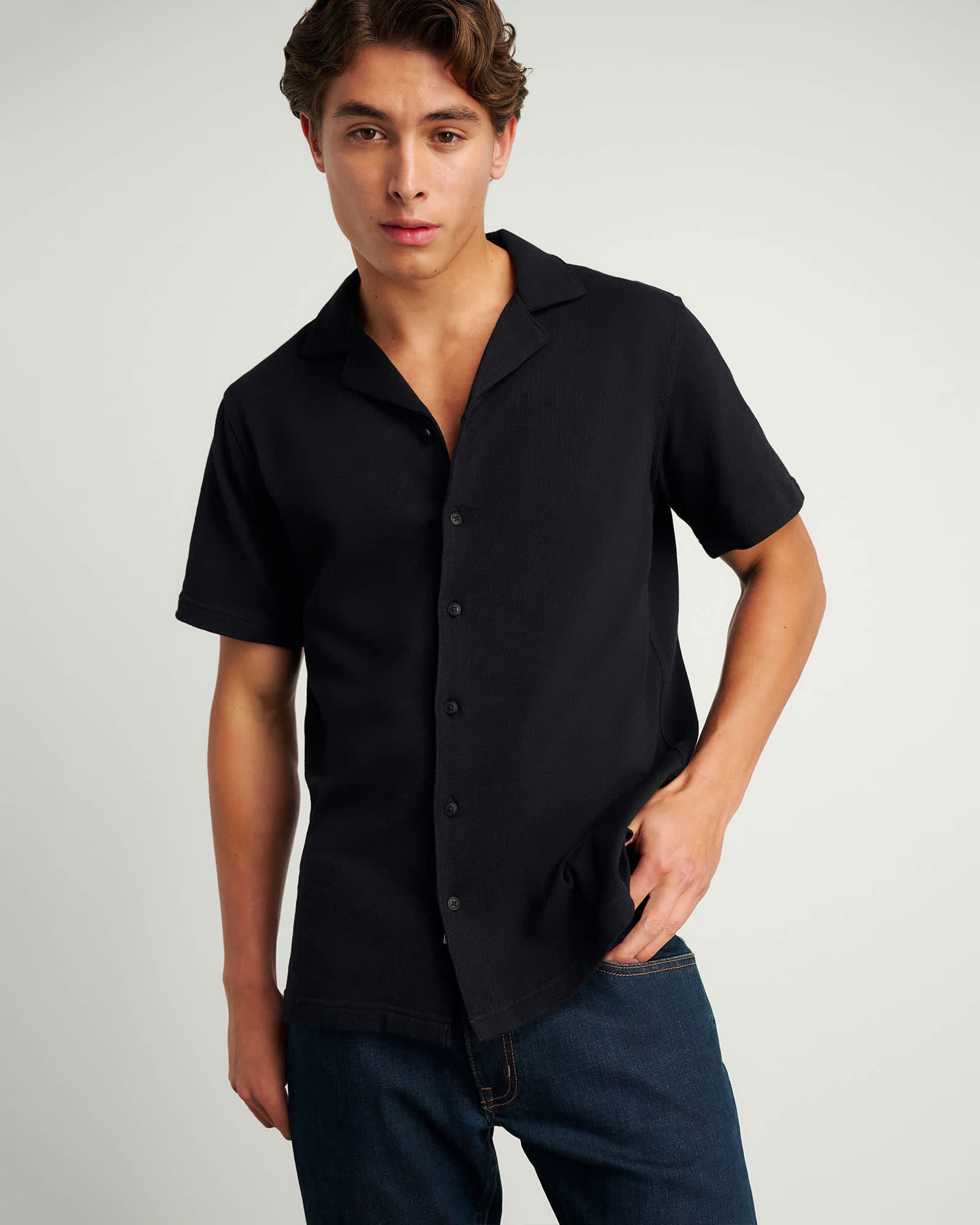 Francis Knitted Cotton Shirt