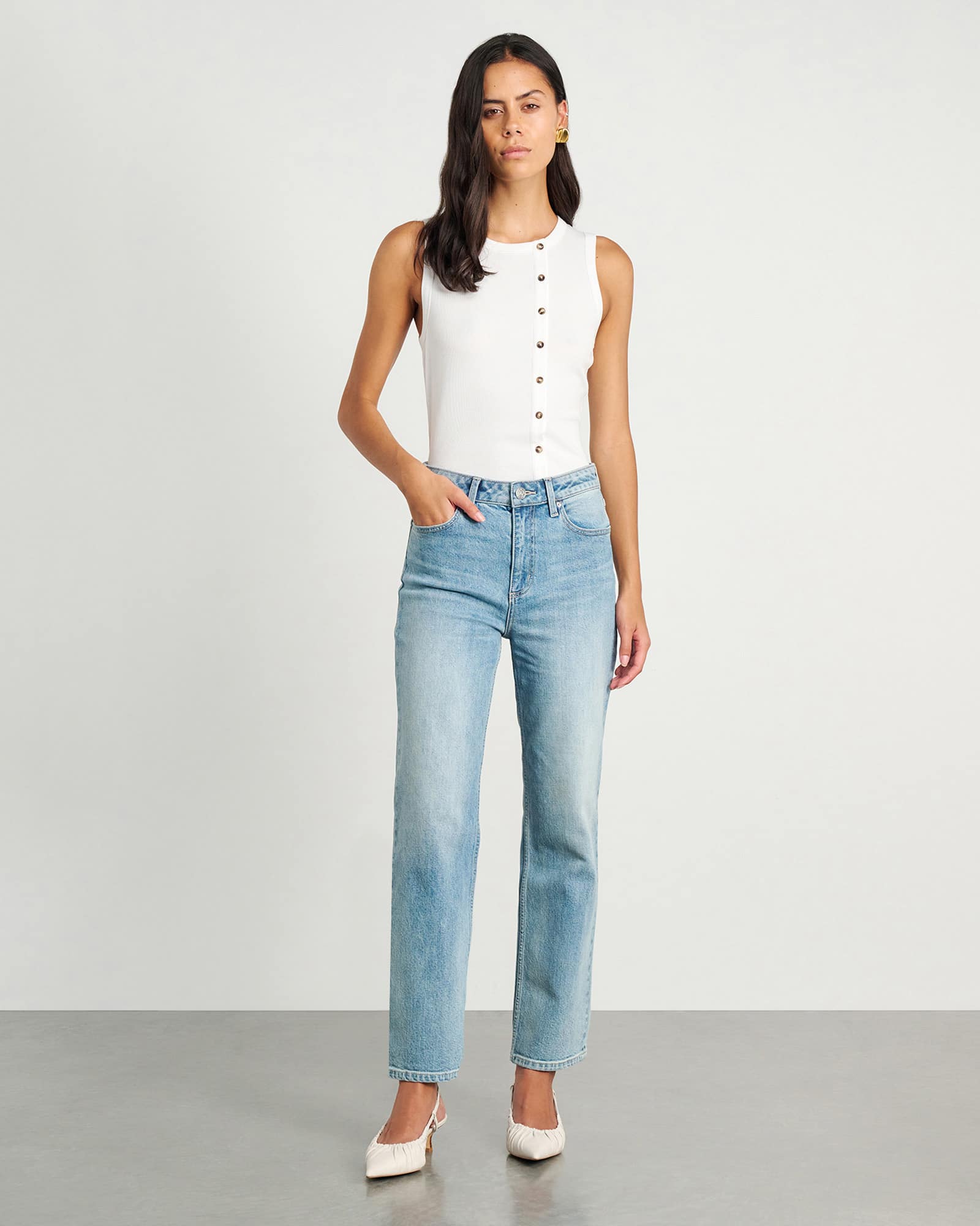 Riley Straight Crop Jean