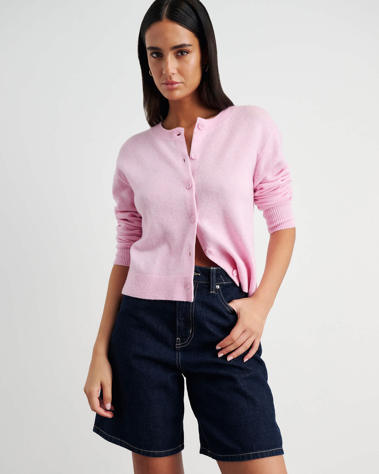 Long Sleeve Wool Cardigan