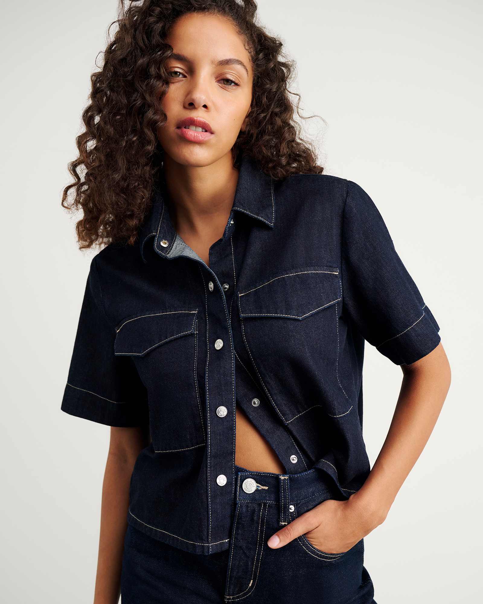 Loe Denim Short Sleeve Shirt