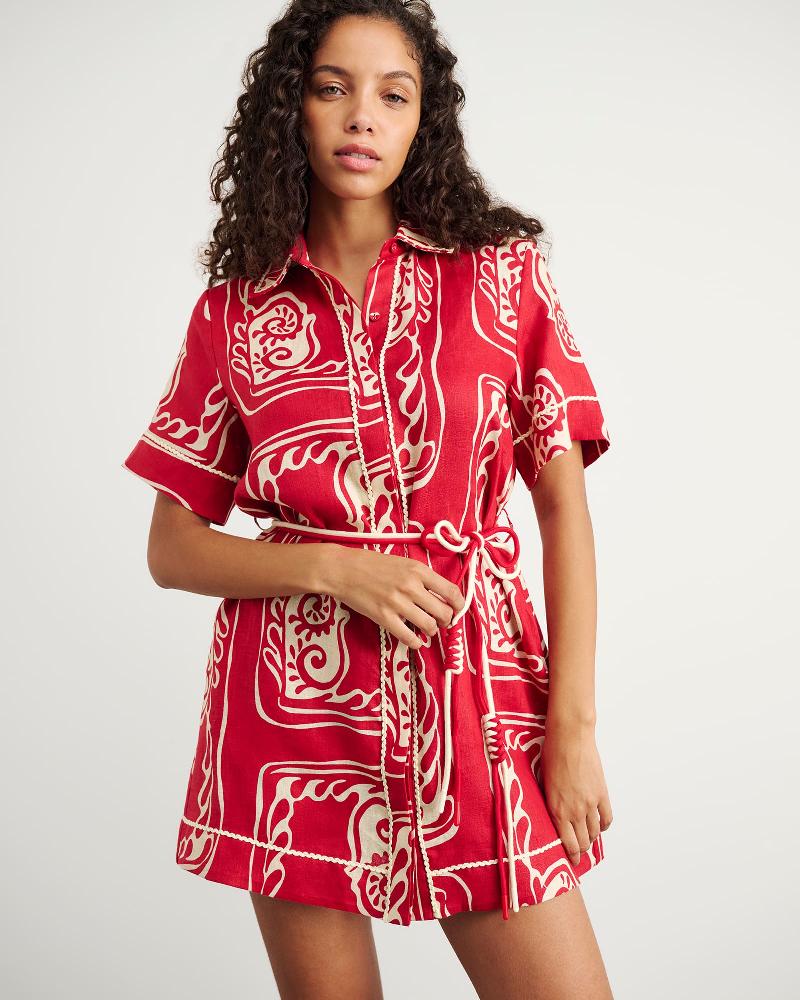 Ceezee Linen Shirt Dress
