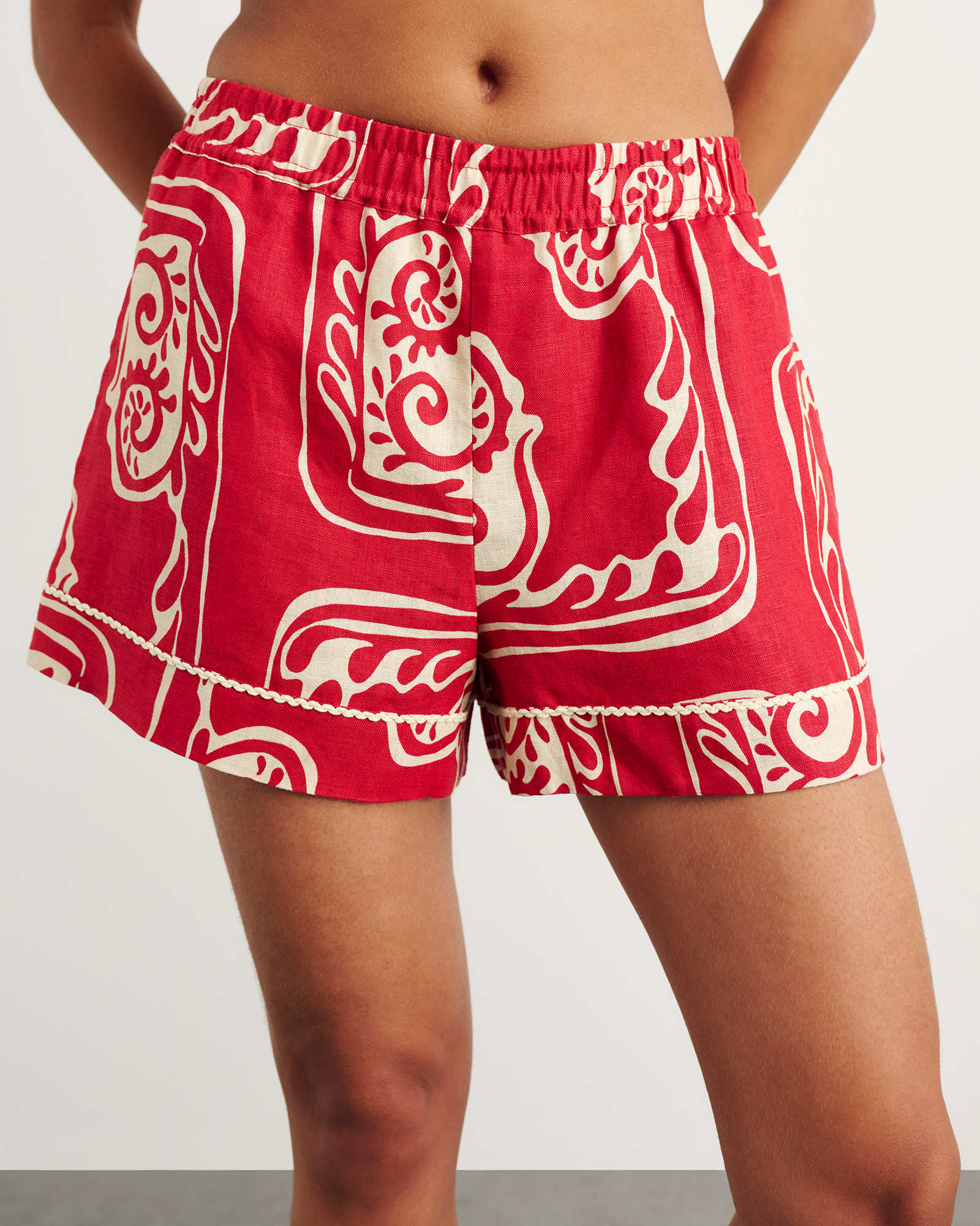 Ceezee Linen Pull On Short