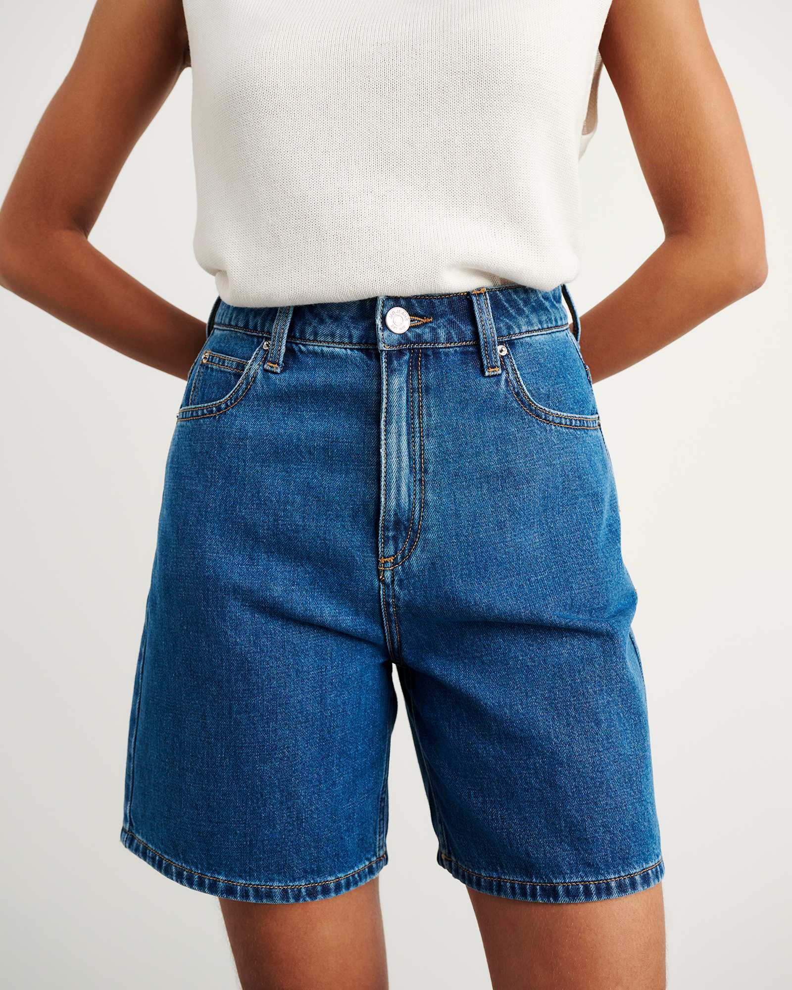 Camron Denim Mid Rise Short