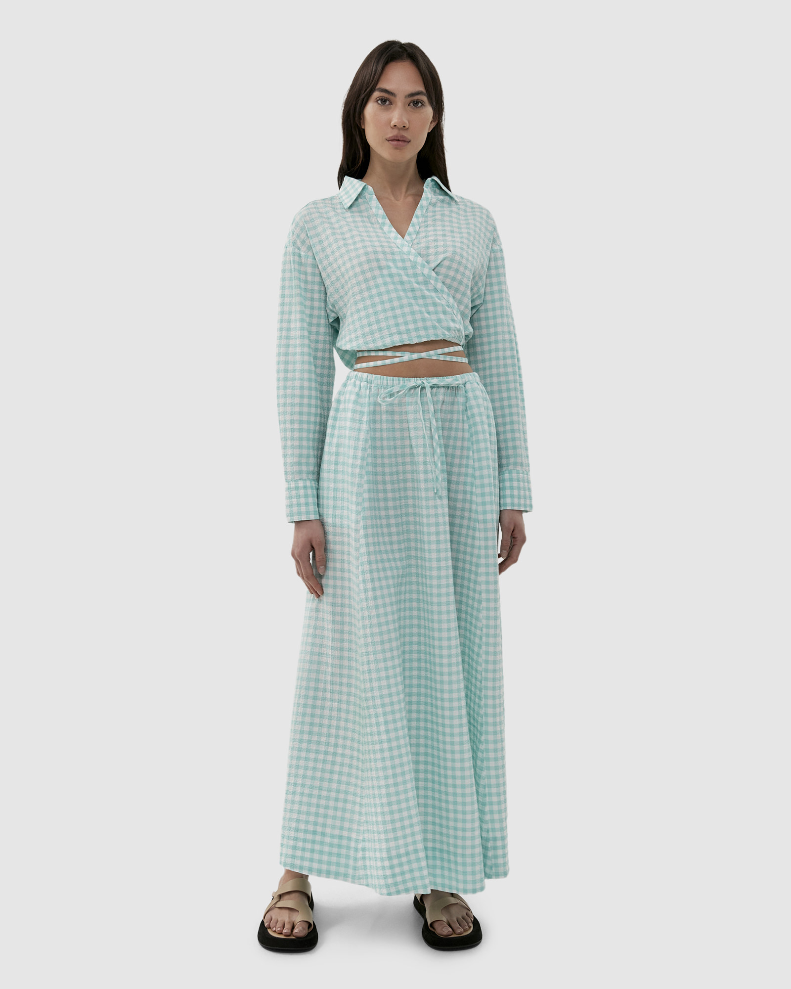 Jag gingham skirt clearance