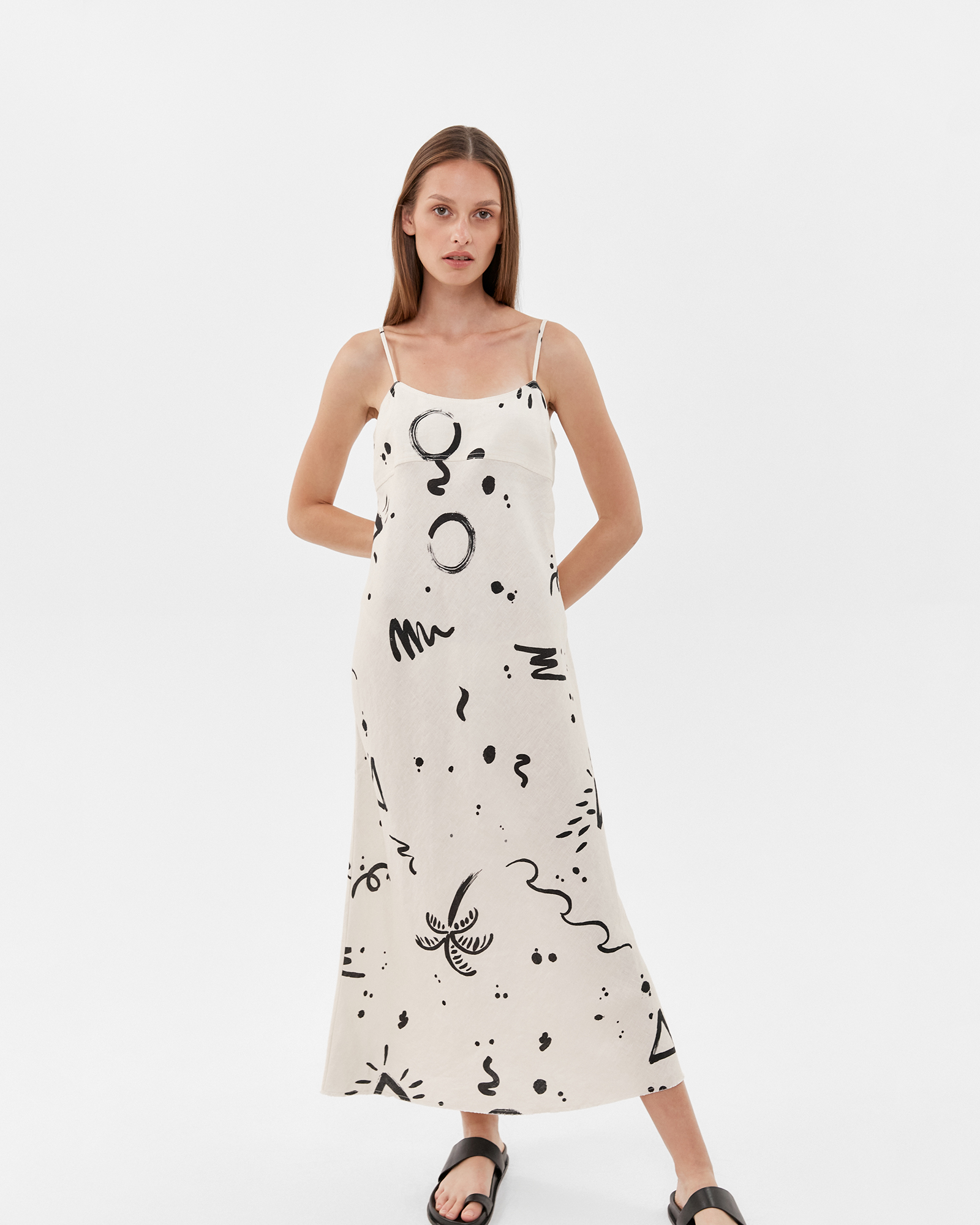 jag easy linen slip dress