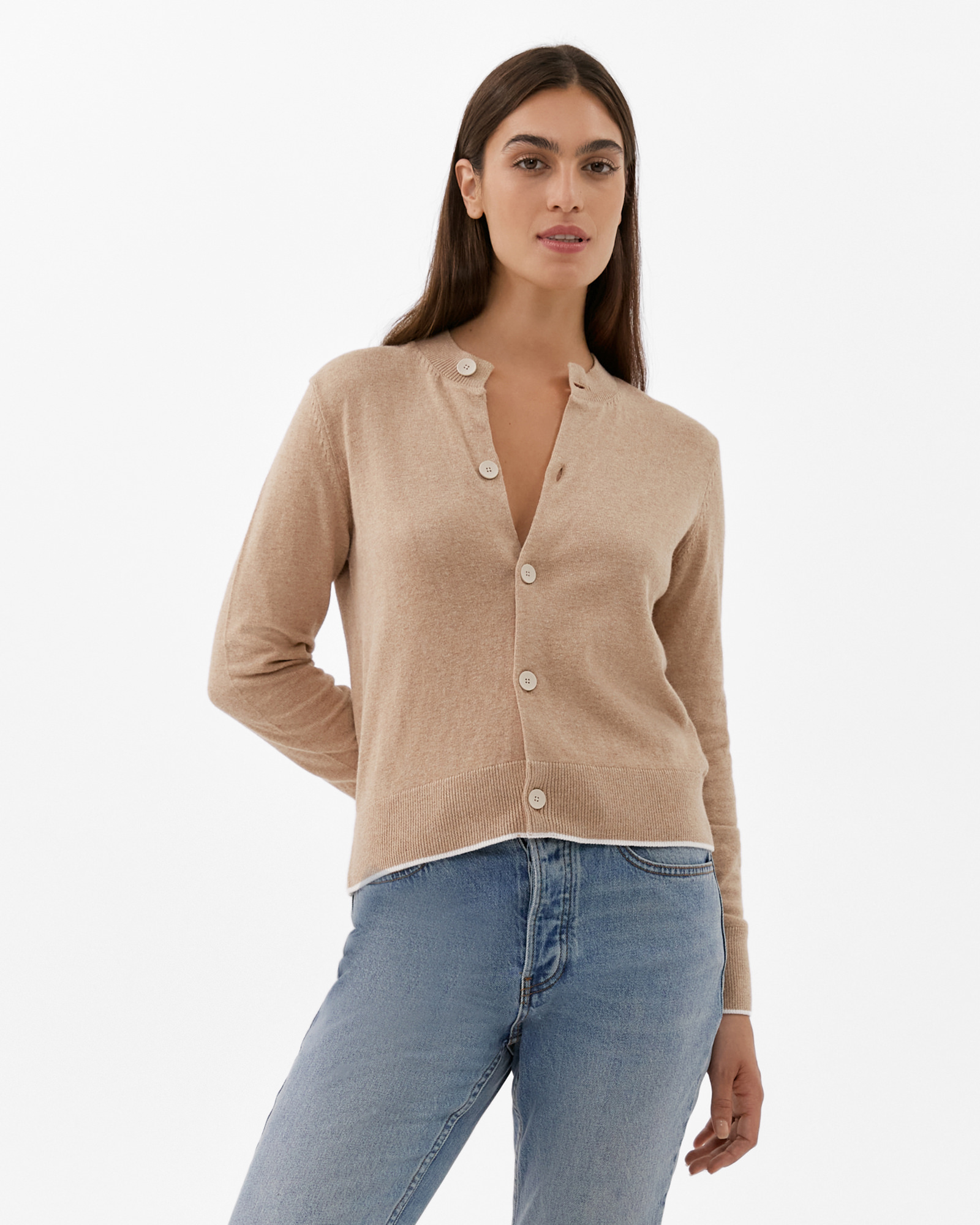 Cotton cashmere cardigan discount