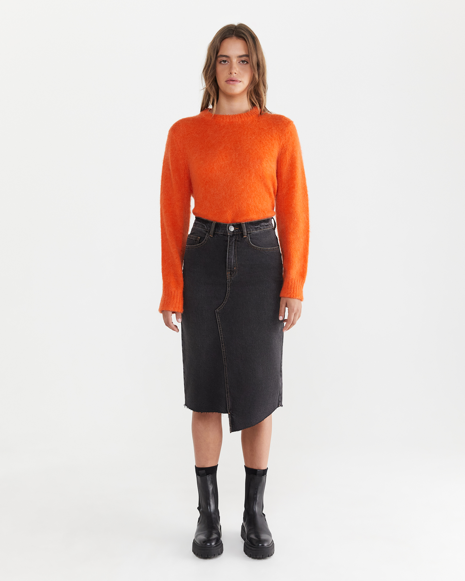 Tyla Denim Midi Skirt JAG