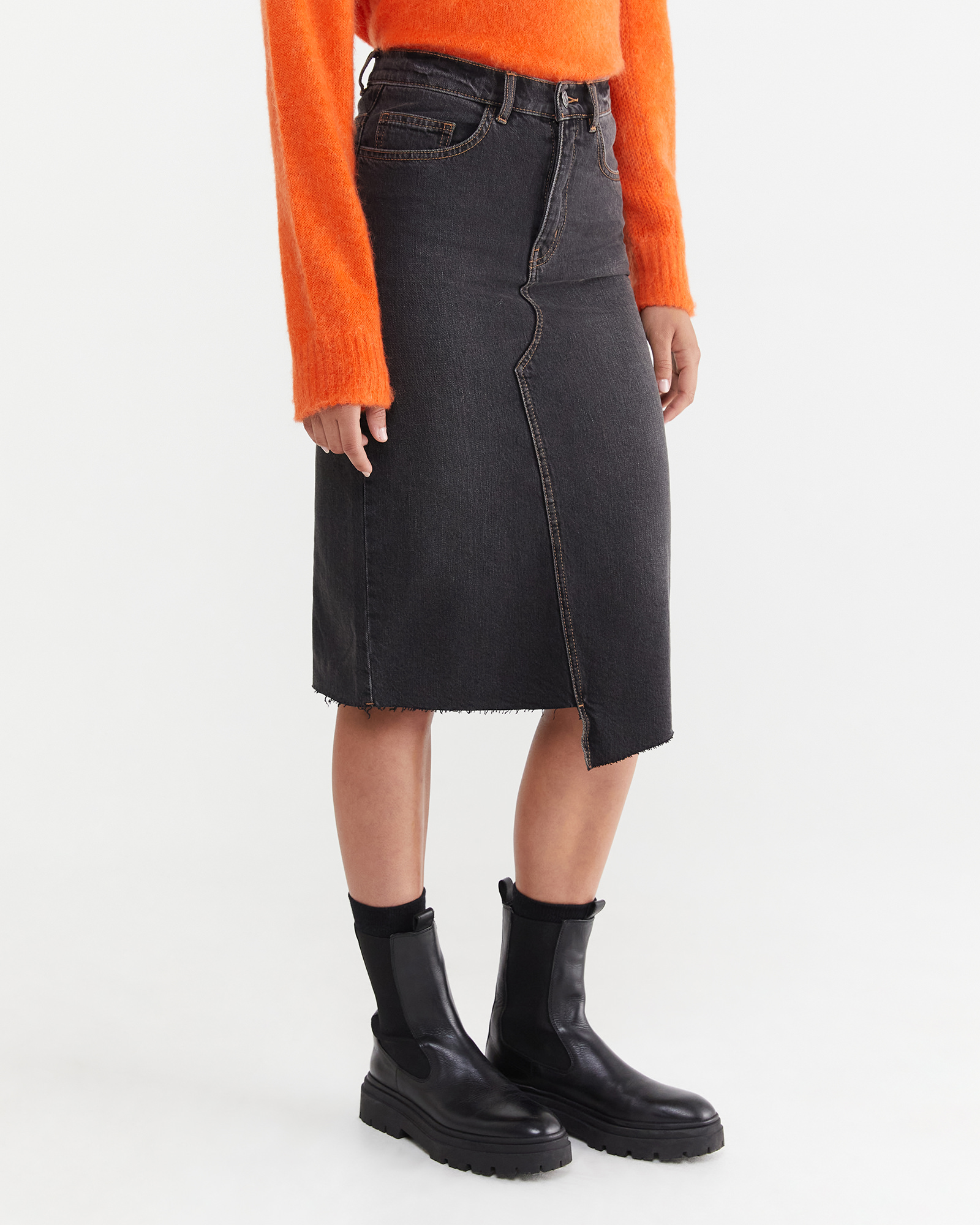 Tyla Denim Midi Skirt JAG