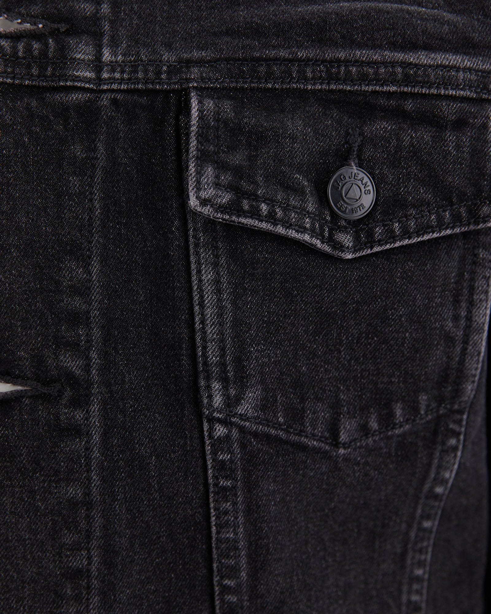 Half black half denim jean jacket shop