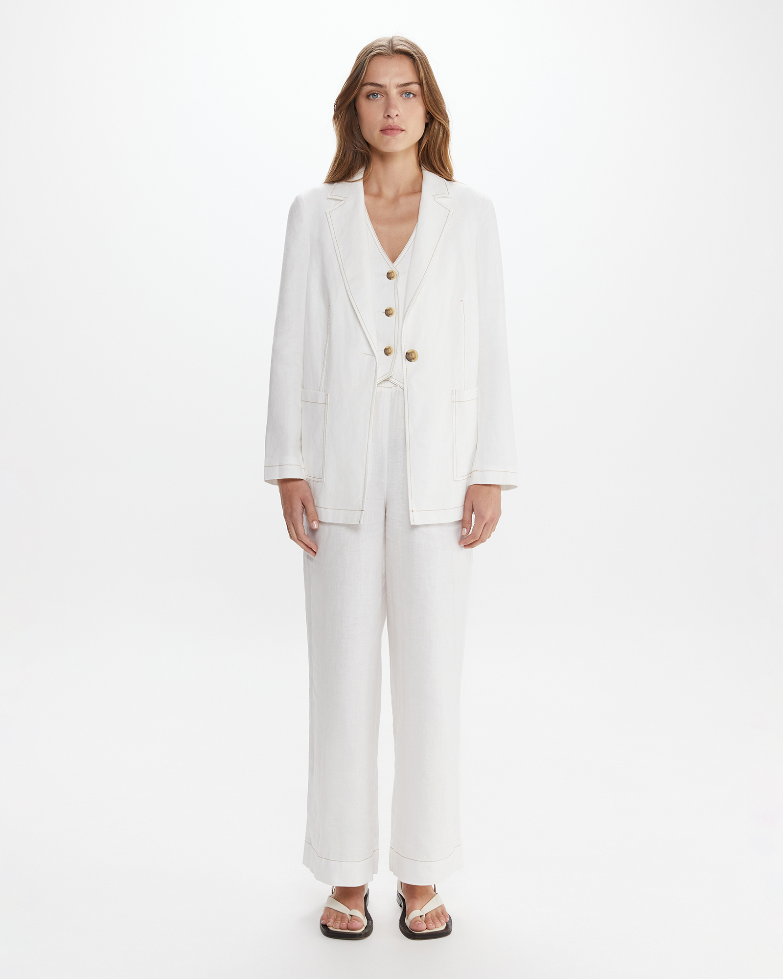Sabine Linen Blazer JAG