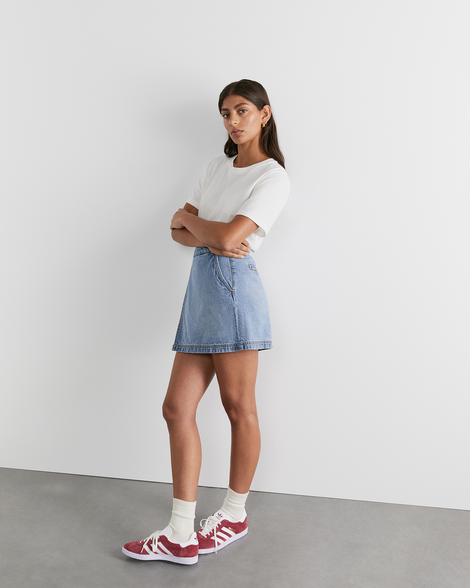 Black denim skirt david jones hot sale