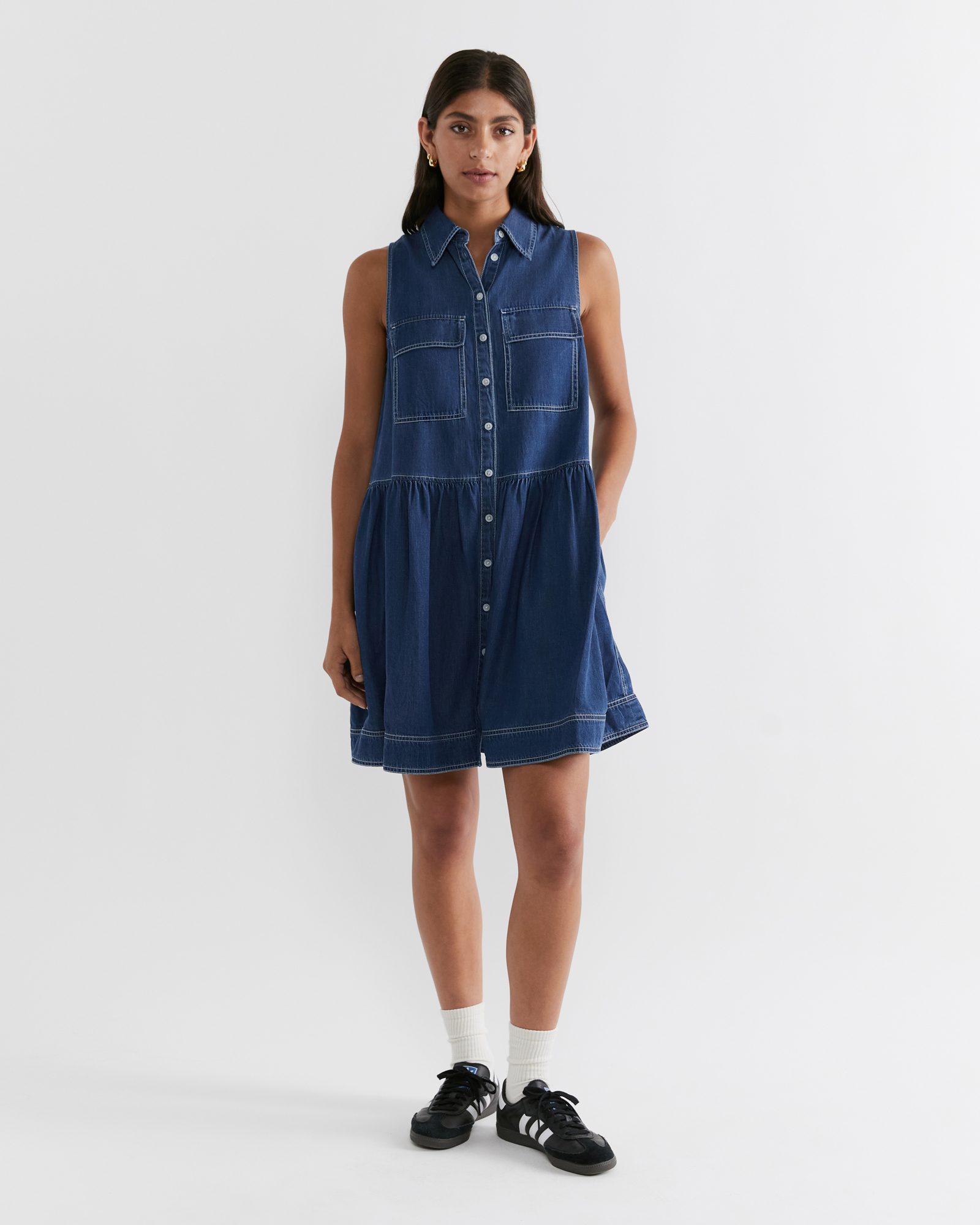Nyra Denim Shirt Dress JAG