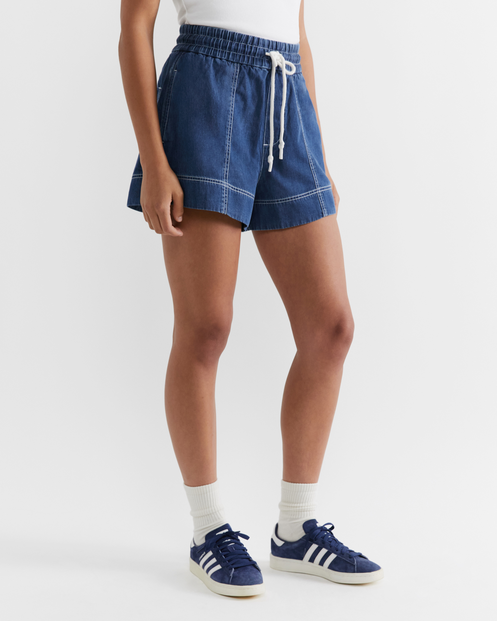 Pull on sale jean shorts