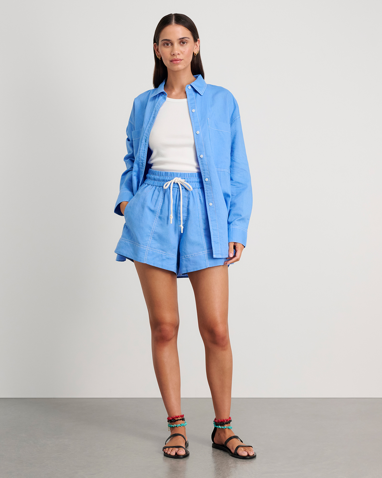 Gigi Linen Cotton Shorts